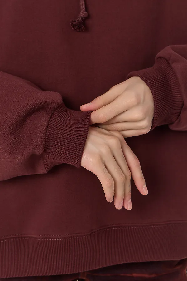 Худи женское MARK FORMELLE, ромовый изюм +печать - фото 2