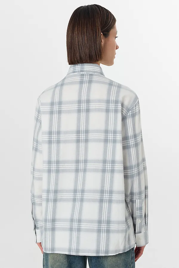 Рубашка женская MARK FORMELLE, серая клетка - фото 2