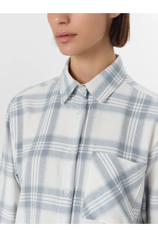 Рубашка женская MARK FORMELLE, серая клетка - фото 2
