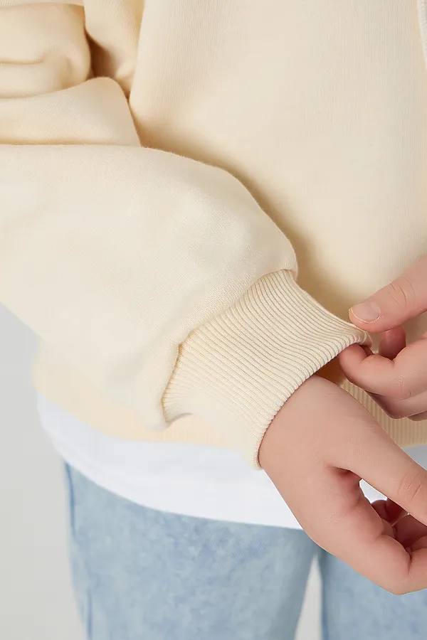 Худи для девочек MARK FORMELLE, пломбир +печать - фото 2