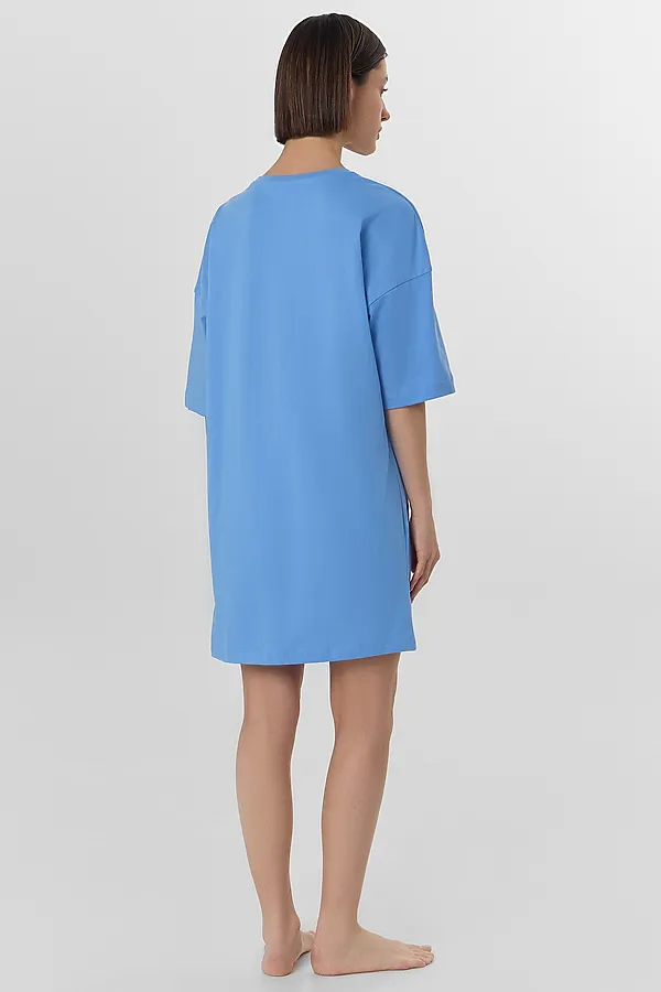 Туника женская MARK FORMELLE, сине -голубой +печать - фото 2