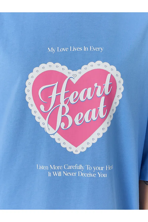 Туника женская MARK FORMELLE, сине -голубой +печать - фото 2