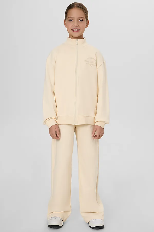 Толстовка для девочек MARK FORMELLE, пломбир +печать - фото 2