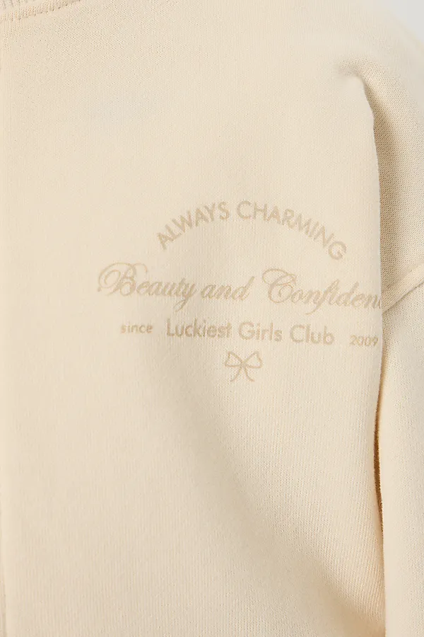 Толстовка для девочек MARK FORMELLE, пломбир +печать - фото 2