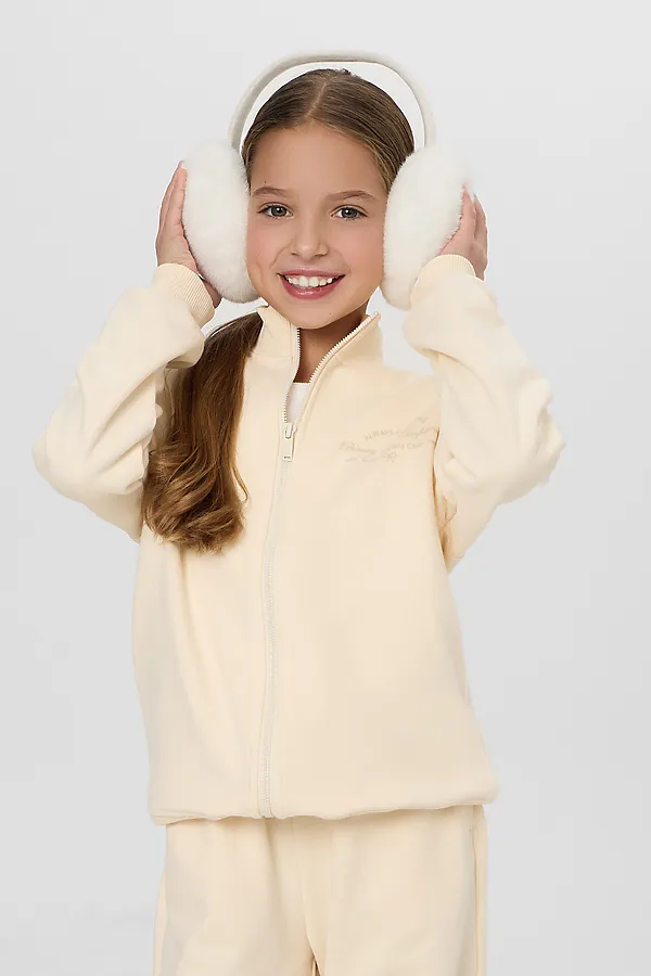 Толстовка для девочек MARK FORMELLE, пломбир +печать - фото 2