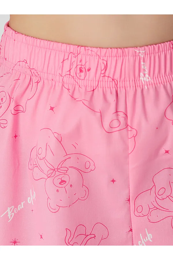 Комплект для девочек (футболка, шорты) MARK FORMELLE, розовый +медвежата на розовом саше - фото 2