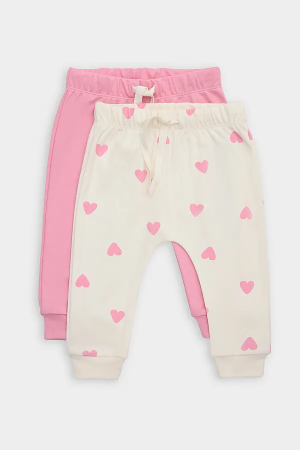 Ползунки детские (2шт.) MARK FORMELLE, сердечки на молоке +розовый - фото 2