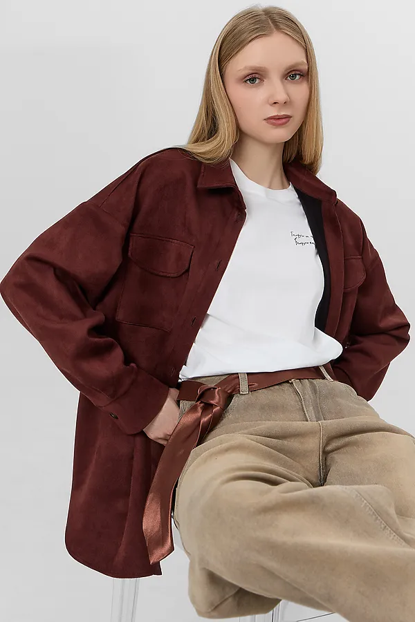 Жакет женский MARK FORMELLE, коричневый - фото 2