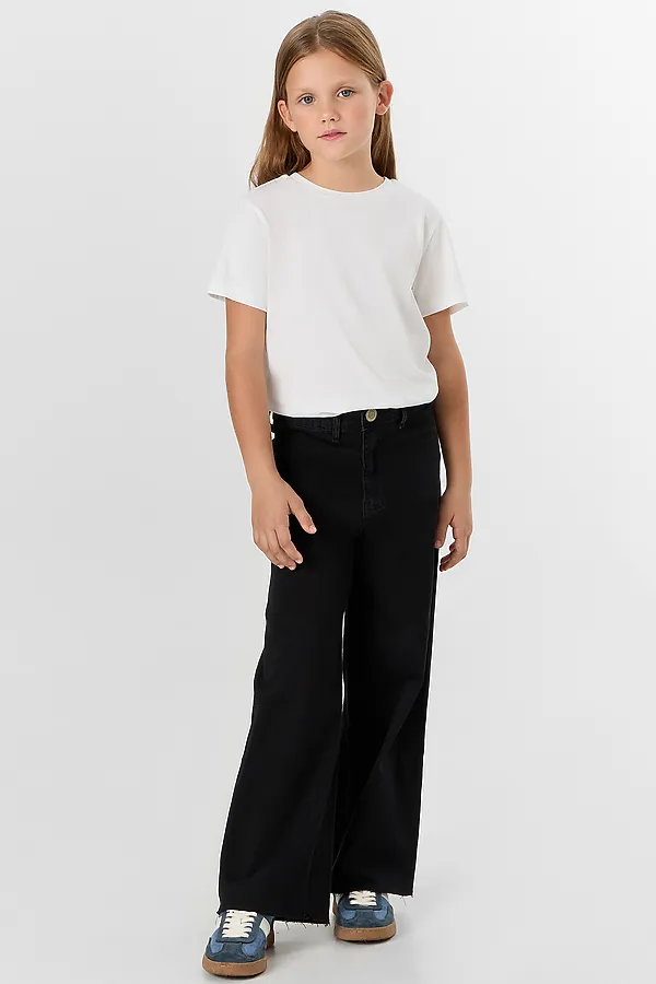 Брюки джинсовые для девочек MARK FORMELLE, черный - фото 2