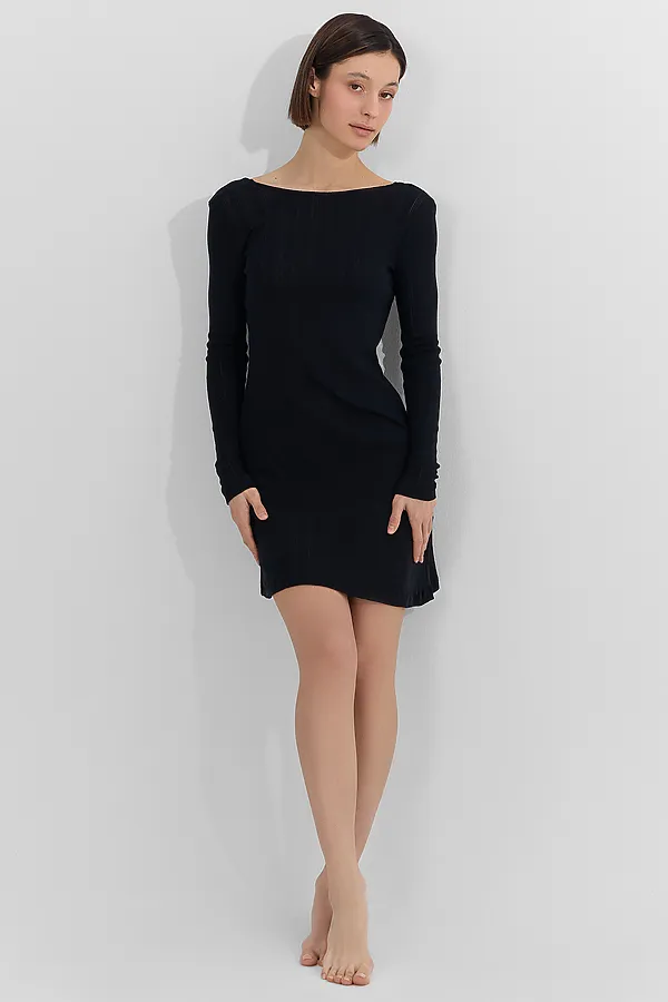 Сорочка ночная женская MARK FORMELLE, черный - фото 2