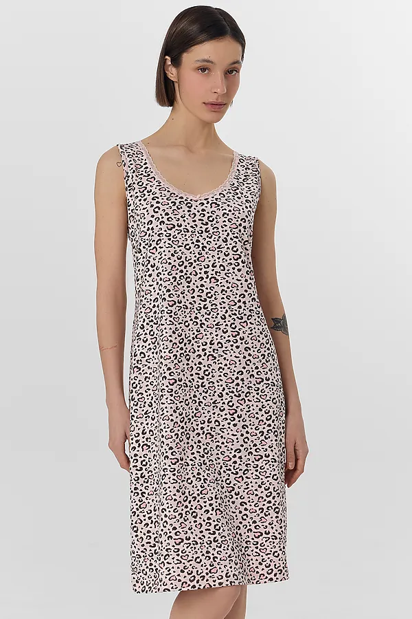 Сорочка ночная женская MARK FORMELLE, леопард на розовом - фото 2