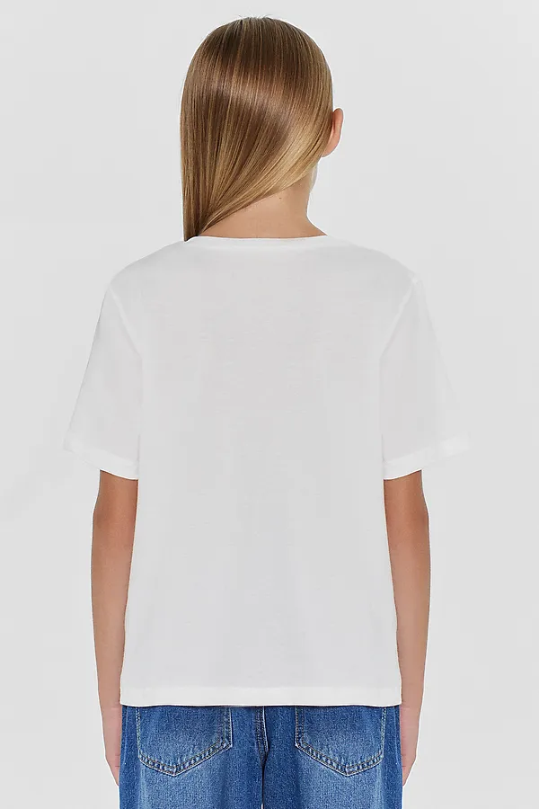 Футболка для девочек MARK FORMELLE, белый - фото 2