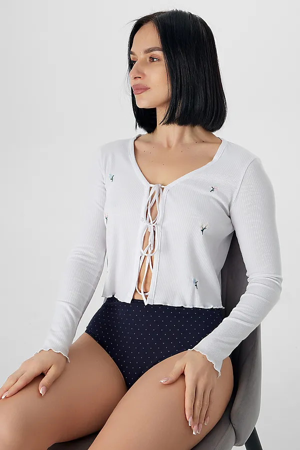 Трусы женские MARK FORMELLE, горошек на т.синем - фото 2