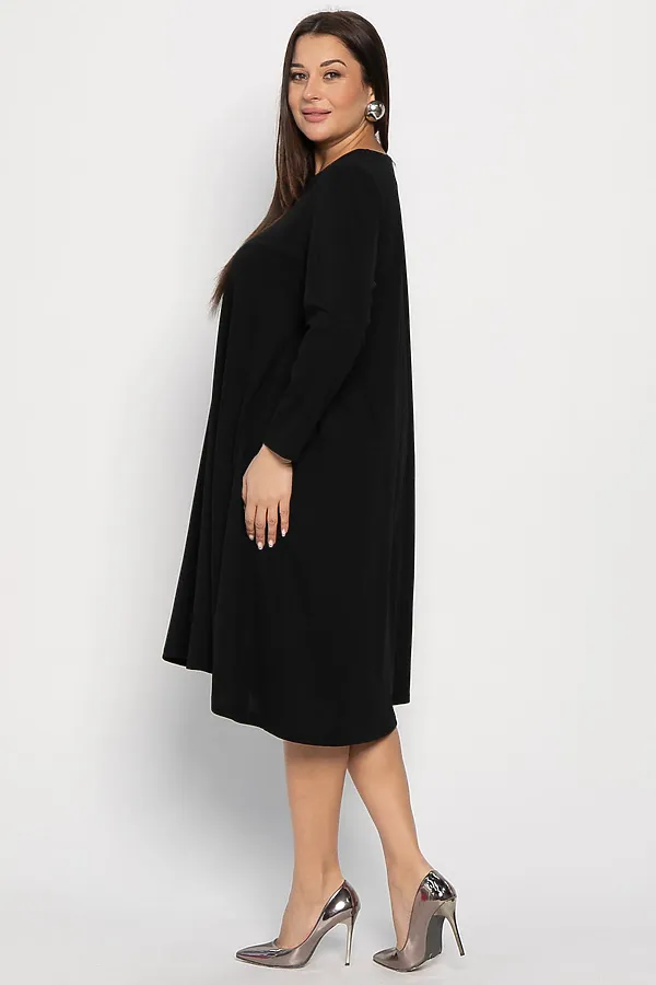 Платье Точка стиля LADY TAIGA, черное - фото 2