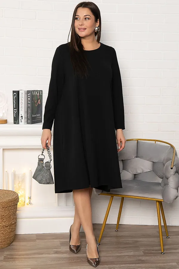 Платье Точка стиля LADY TAIGA, черное - фото 2