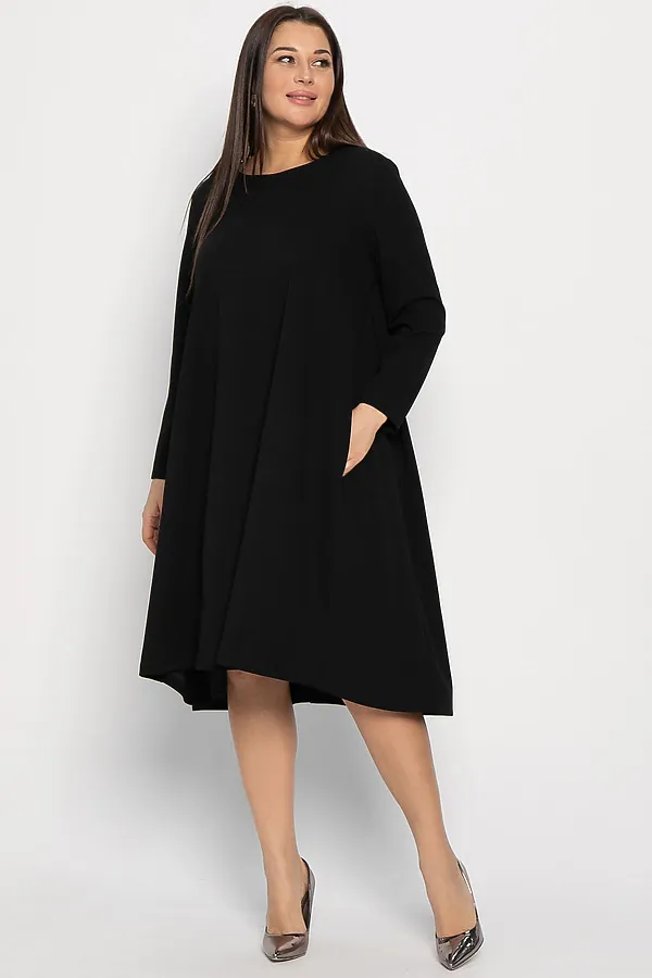 Платье Точка стиля LADY TAIGA, черное - фото 2