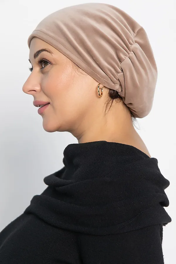 Чалма с резинкой LADY TAIGA, бежевая - фото 2