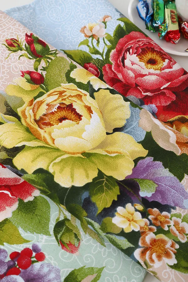 Полотенце 32596 НАТАЛИ, пионы - фото 2