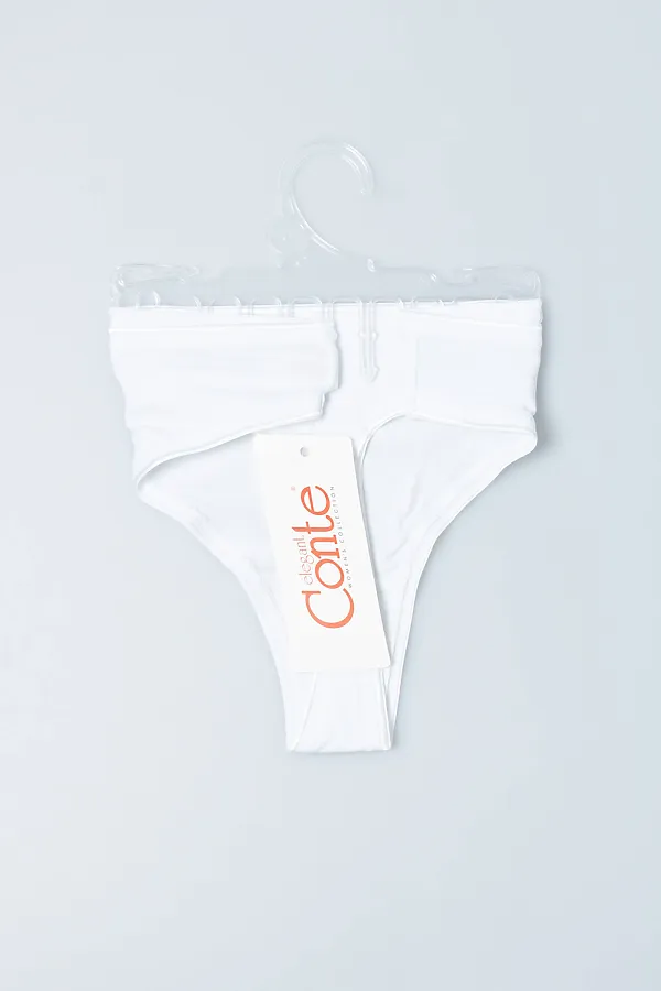 CONTE BASIC COLLECTION LST 2000 Трусы женские "стринг" (на вешалке) CONTE ELEGANT, белый - фото 2