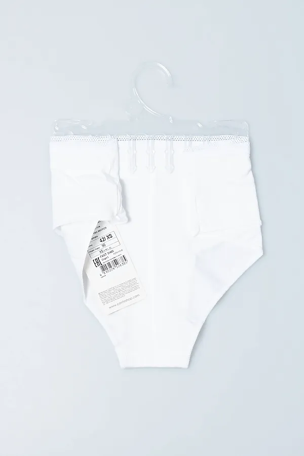CONTE BASIC COLLECTION LHP 2003 Трусы женские "хипстер" (на вешалке) CONTE ELEGANT, белый - фото 2