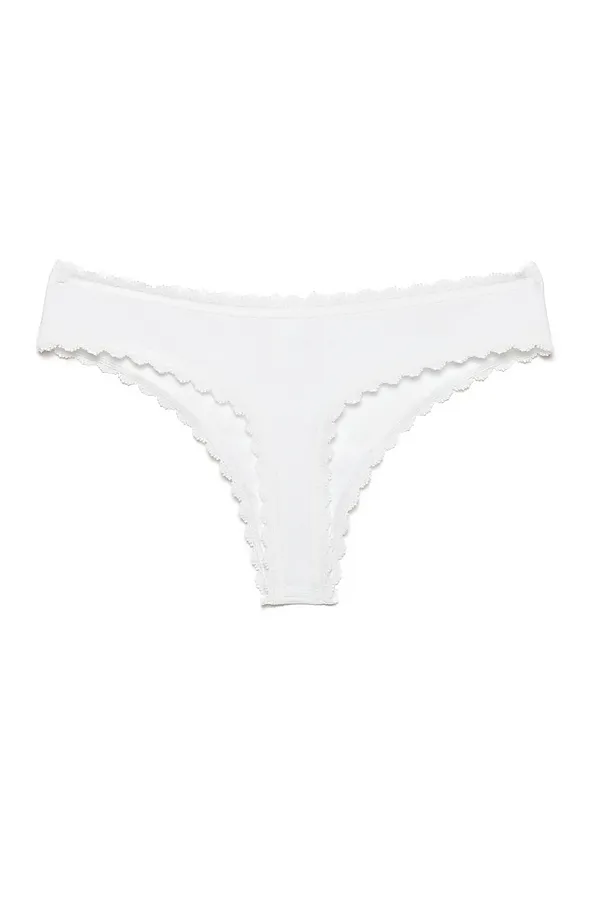 CONTE SECRET CHARM LST 987 Трусы женские "стринг" (на вешалке) CONTE ELEGANT, белый - фото 2