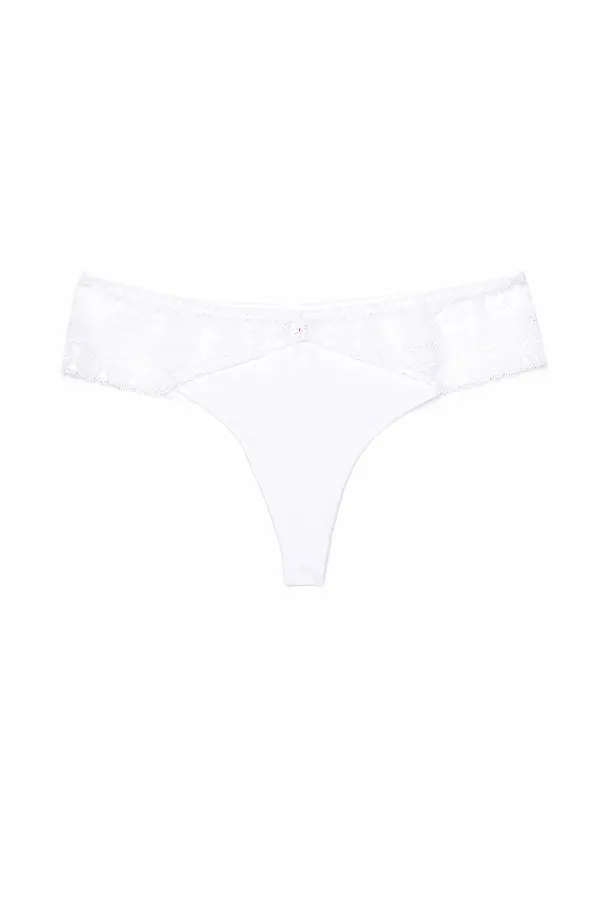 CONTE MACRAMER ART LST 776 Трусы женские "стринг" (в коробке) CONTE ELEGANT, белый - фото 2