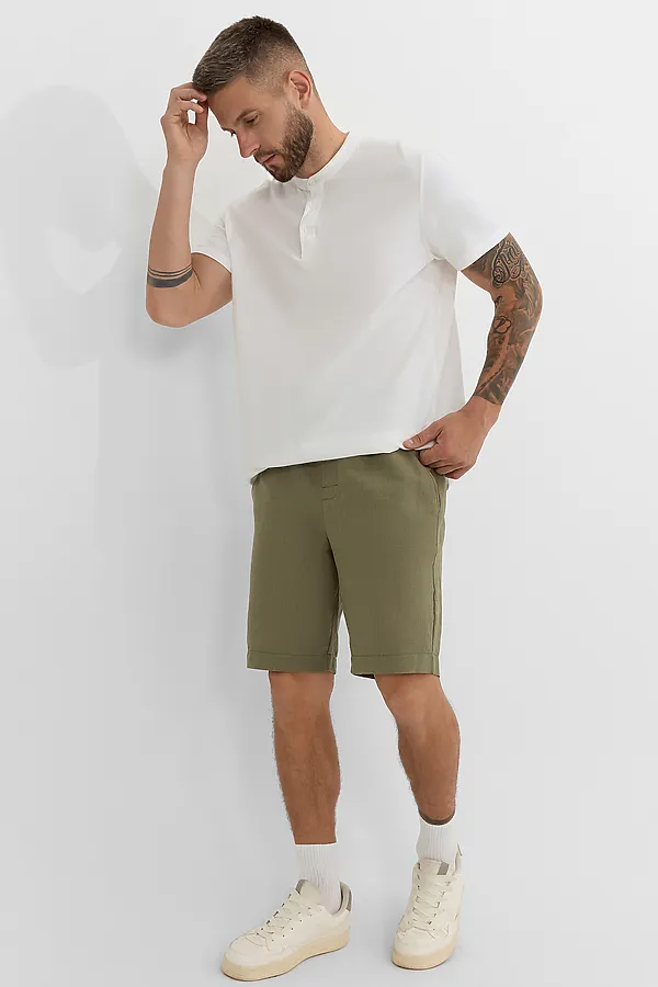 Шорты мужские MARK FORMELLE, оливковый - фото 2