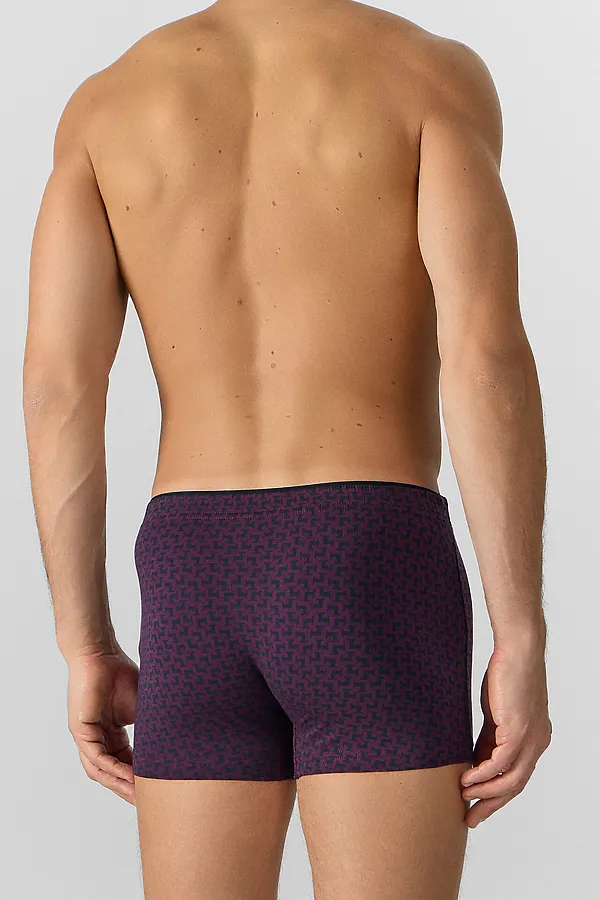 Трусы мужские (2шт) MARK FORMELLE, геометрия на т.пурпурном +черный - фото 2