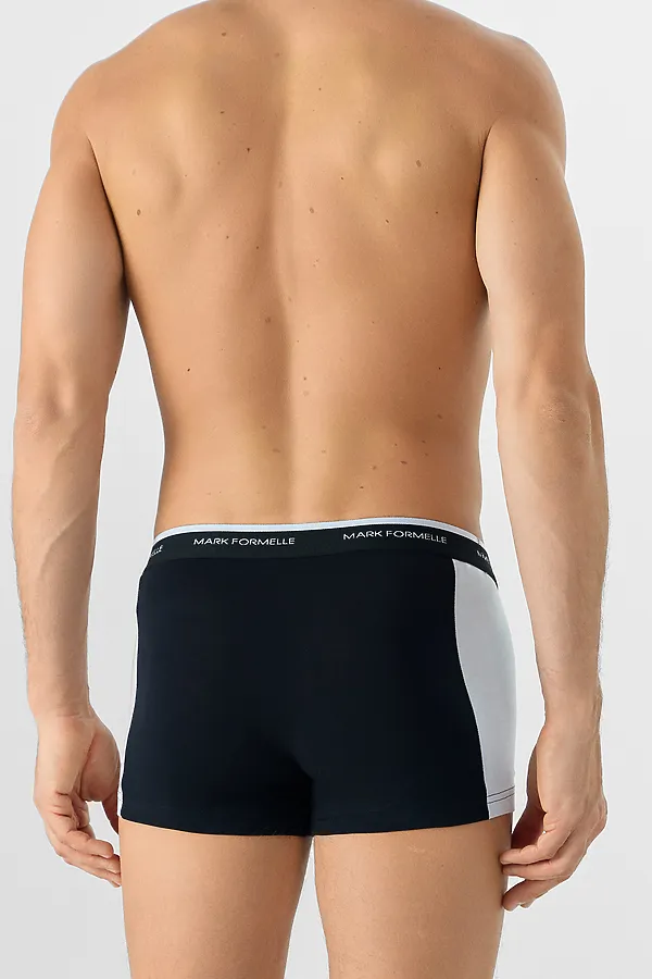 Трусы мужские MARK FORMELLE, черный +св.серый - фото 2