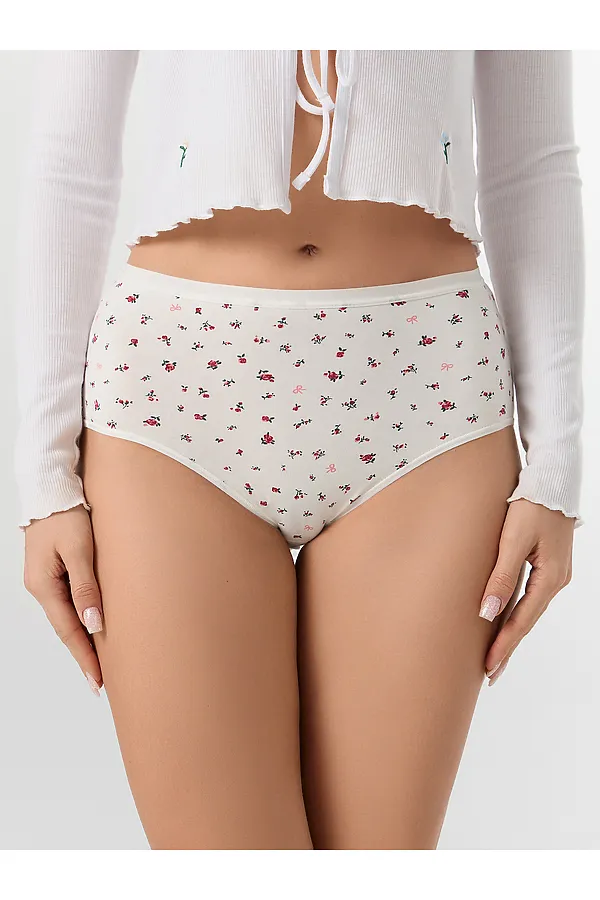 Трусы женские MARK FORMELLE, букетики на молочном - фото 2
