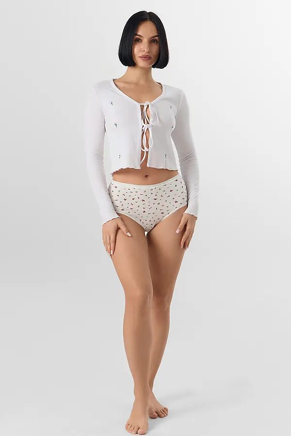 Трусы женские MARK FORMELLE, букетики на молочном - фото 2