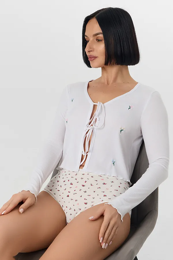 Трусы женские MARK FORMELLE, букетики на молочном - фото 2