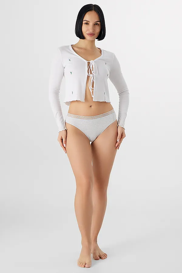 Трусы женские MARK FORMELLE, серый меланж 4306-а - фото 2