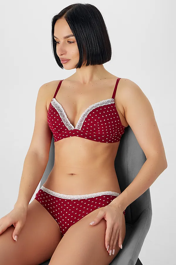 Трусы женские MARK FORMELLE, сердечки на т.красном - фото 2