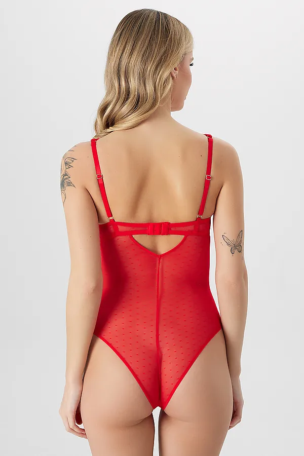 Боди женское MARK FORMELLE, красный1 - фото 2