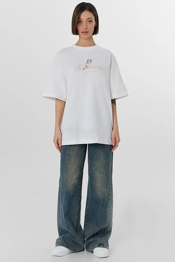 Футболка женская MARK FORMELLE, белый +печать19 - фото 2