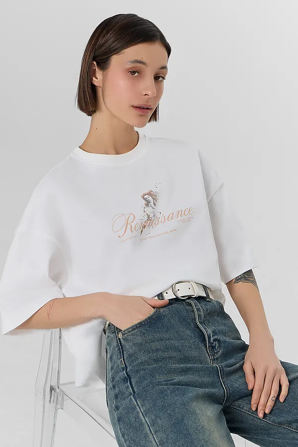 Футболка женская MARK FORMELLE, белый +печать19 - фото 2