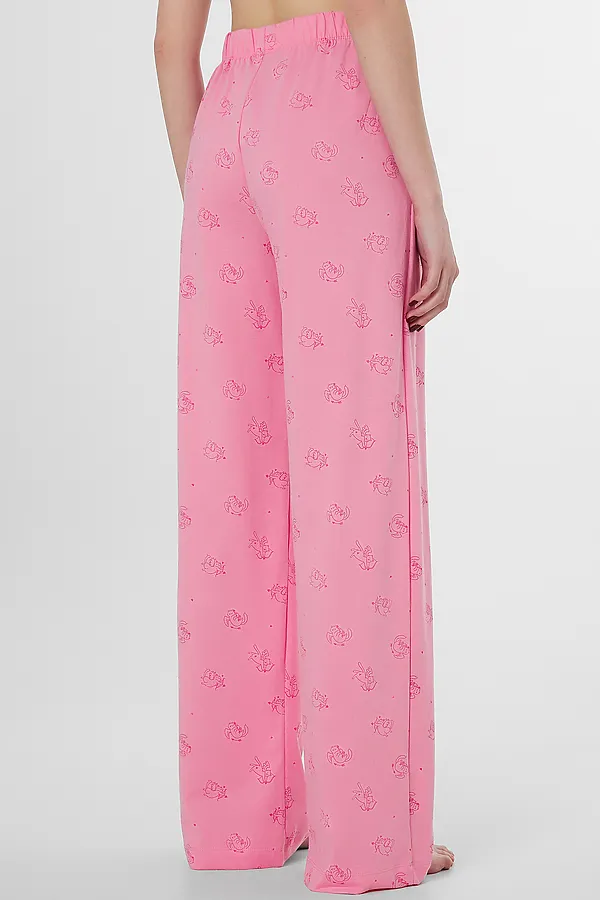 Брюки женские MARK FORMELLE, котики на розовом - фото 2