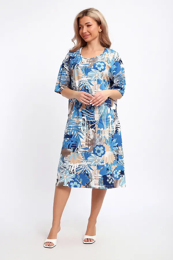 Платье 51206 НАТАЛИ, голубой - фото 2