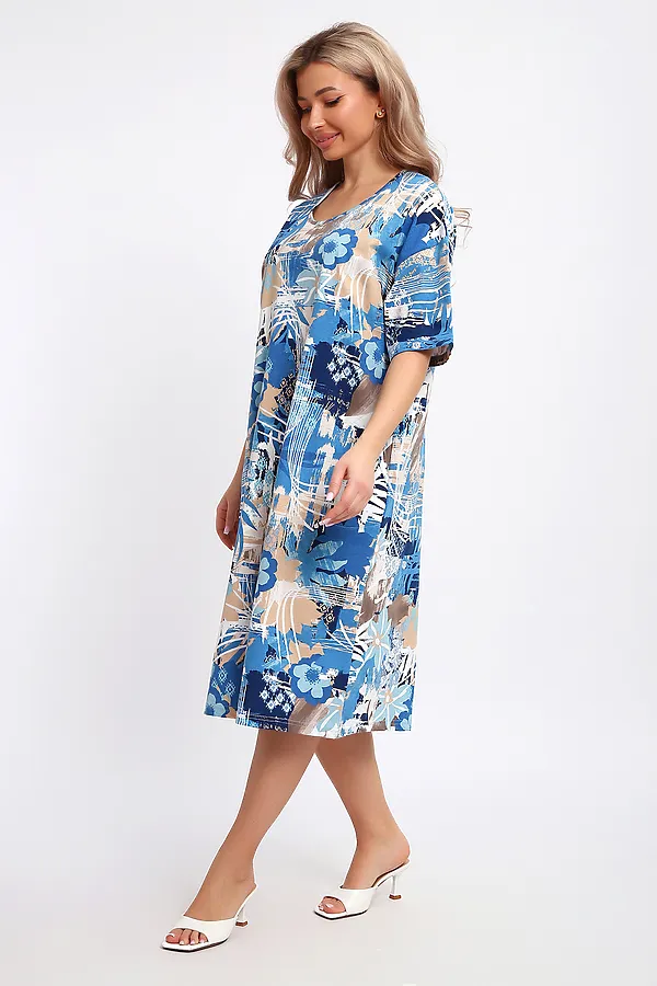 Платье 51206 НАТАЛИ, голубой - фото 2