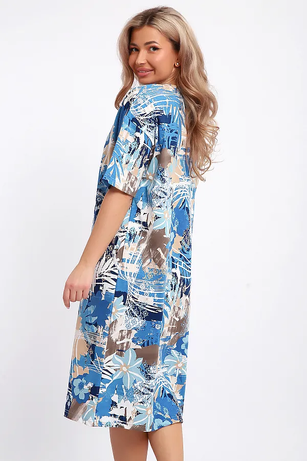 Платье 51206 НАТАЛИ, голубой - фото 2