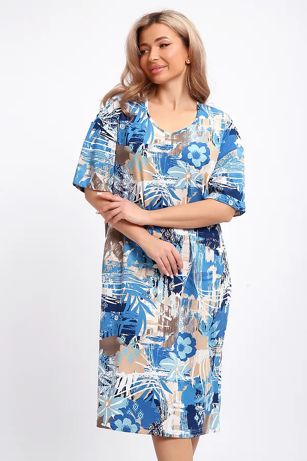 Платье 51206 НАТАЛИ, голубой - фото 2