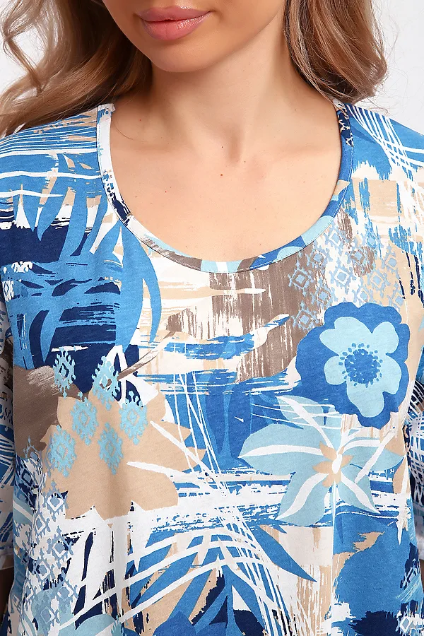 Платье 51206 НАТАЛИ, голубой - фото 2