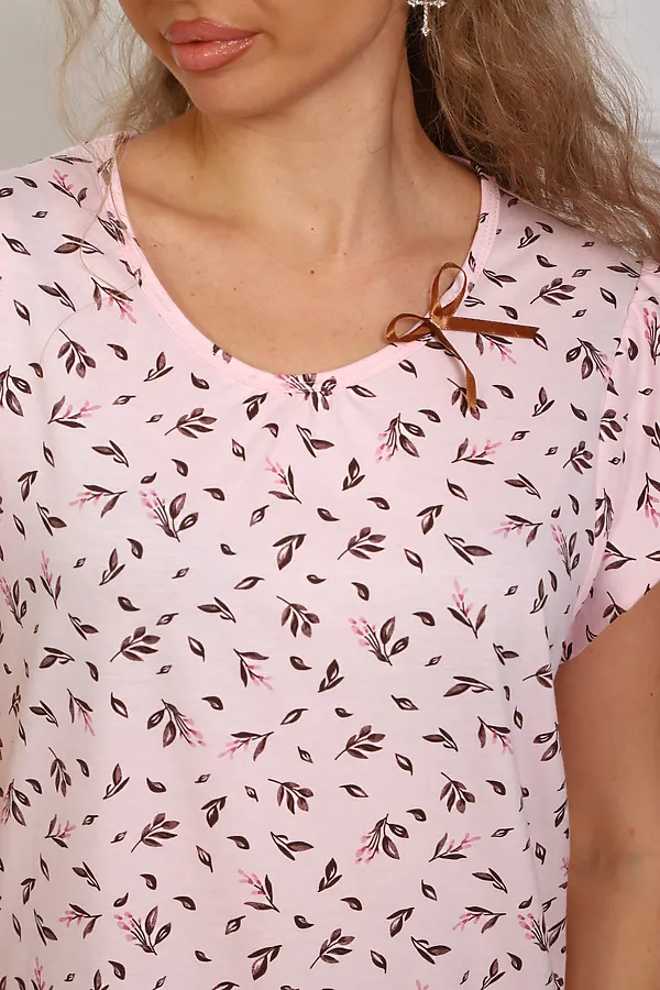 Сорочка 315 НАТАЛИ, розовый - фото 2