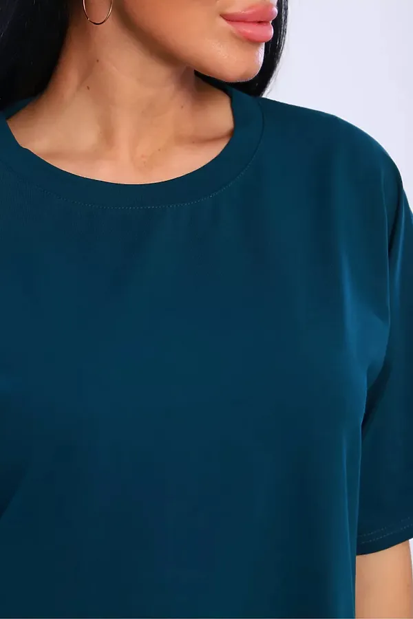 Костюм с велосипедками КЖ-002 НАТАЛИ, изумрудный - фото 2