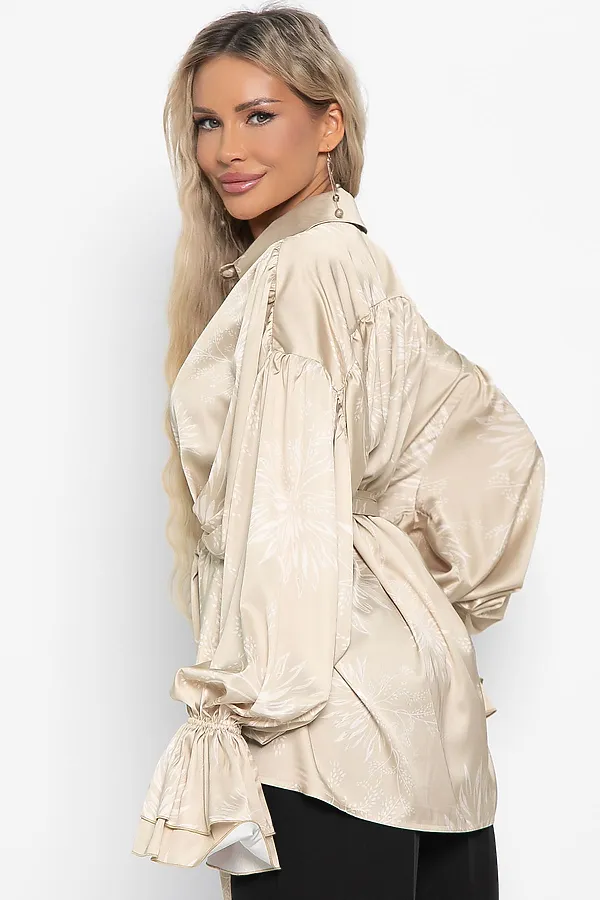 Блуза Присцилла LADY TAIGA, бежевая - фото 2