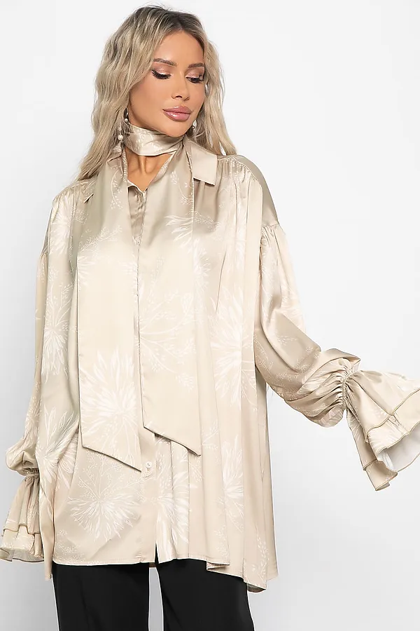 Блуза Присцилла LADY TAIGA, бежевая - фото 2