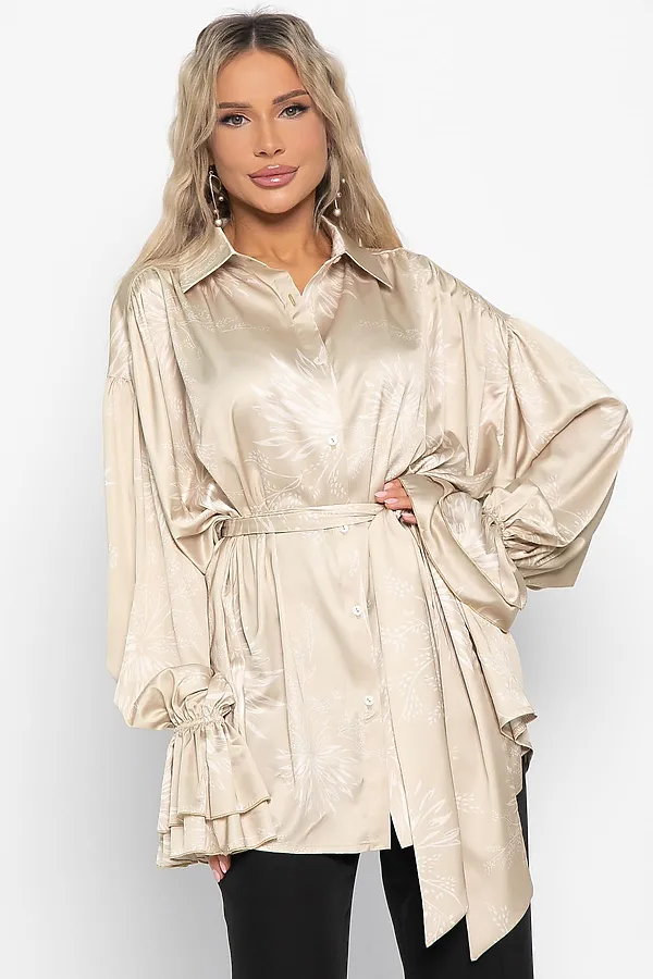 Блуза Присцилла LADY TAIGA, бежевая - фото 2