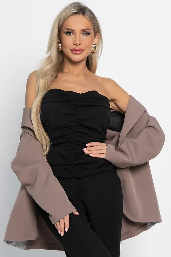 Топ Волнующая легкость LADY TAIGA, черный - фото 2