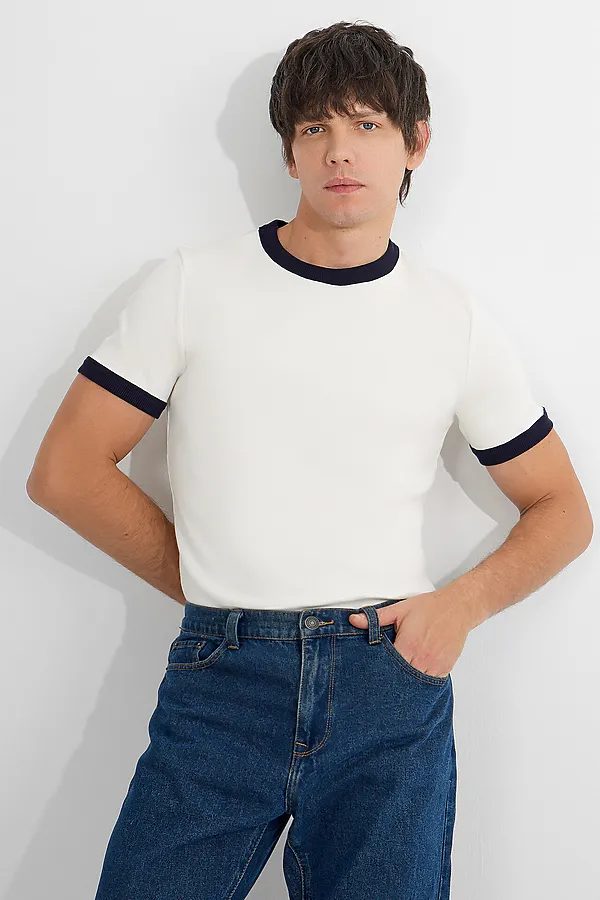 Футболка мужская MARK FORMELLE, молочный - фото 2